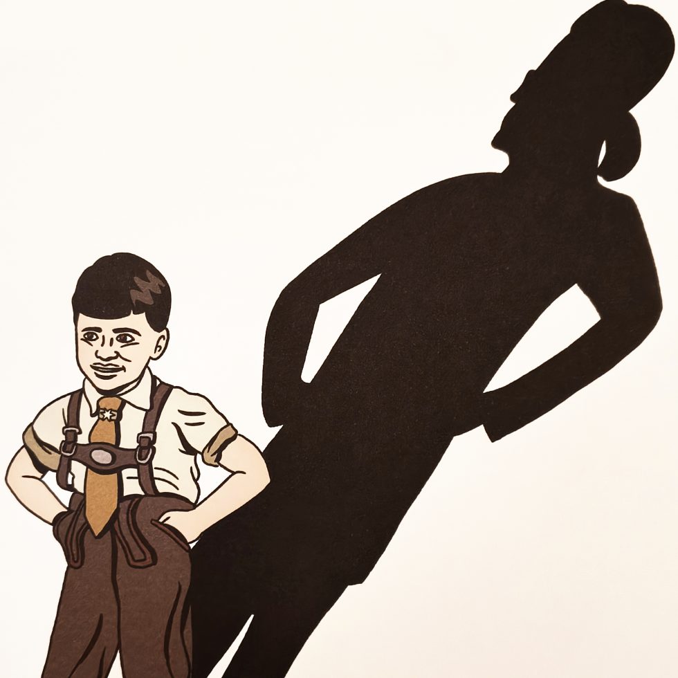 Das Bild zeigt eine Zeichnung von Simon Schwartz